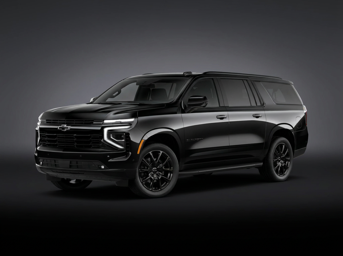 Black Chevrolet Suburban LT, the Orlando Airport Black Car Service fleet vehicle