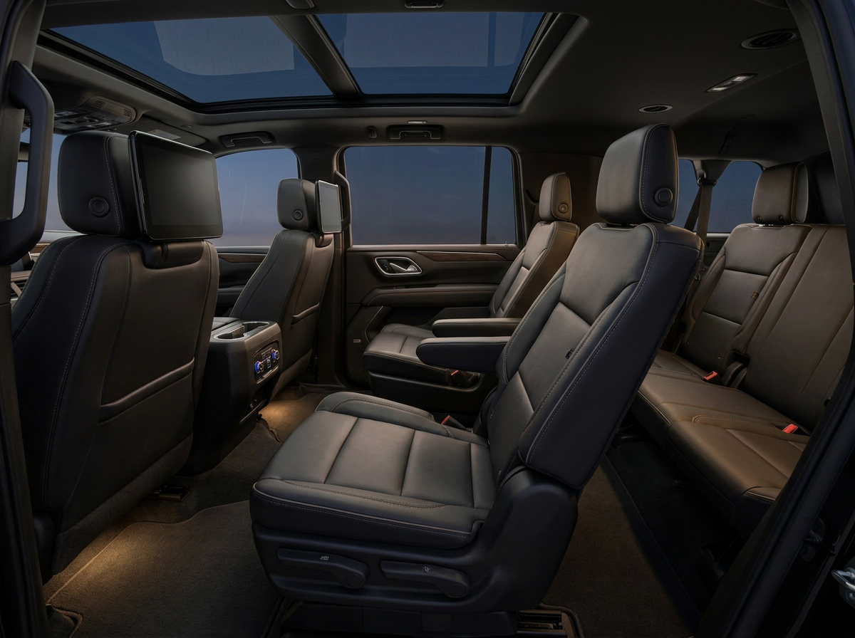Black Chevrolet Suburban LT fleet vehicle, additional view